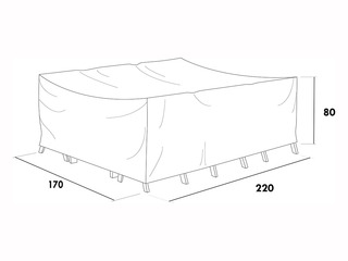 Cover Dining 170X220x80 Cm